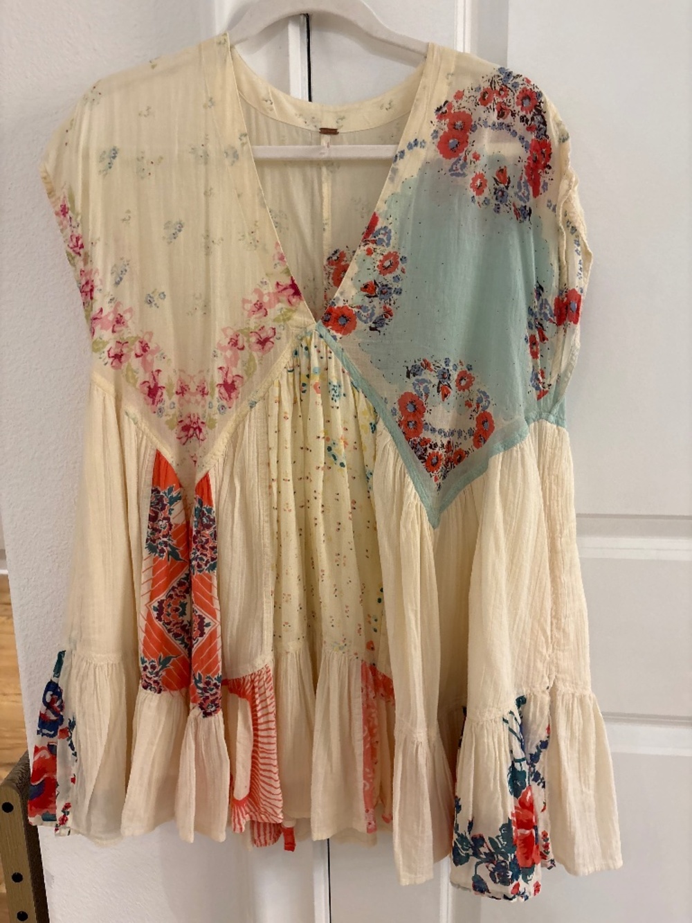 FREE PEOPLE MendedWith Scarves Mini Dress